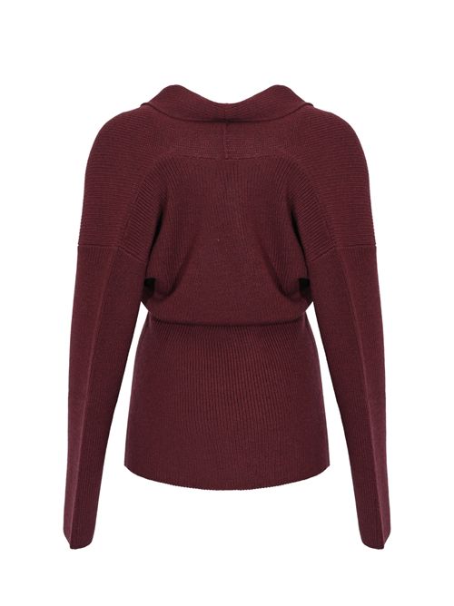 Cardigan Affori in lana Bordeaux MM Max Mara | 2526346018600009